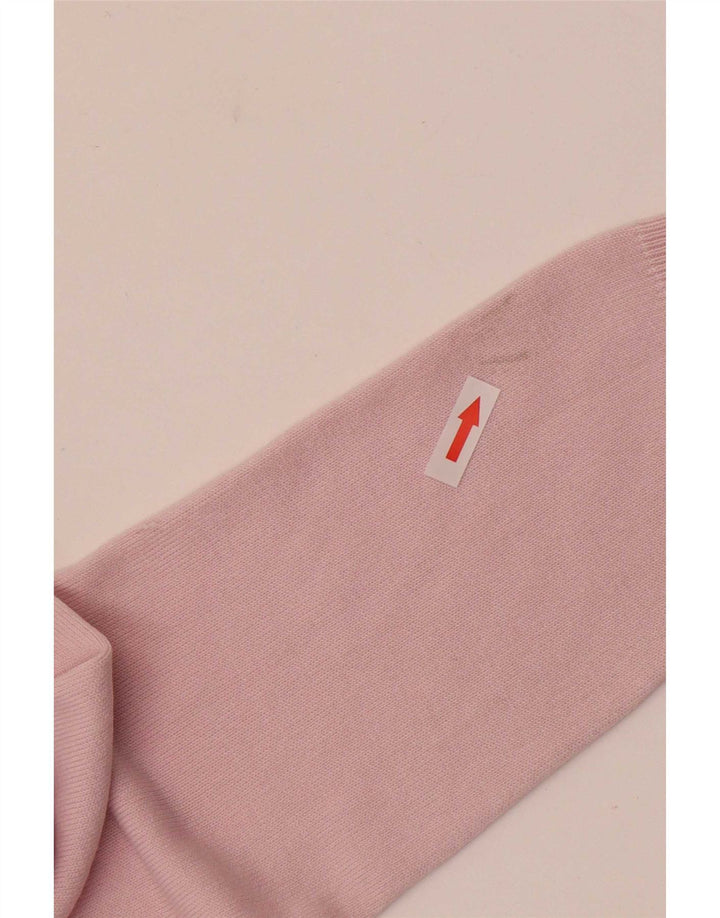 Suéter feminino Marks & Spencer com decote em V Reino Unido 12 acrílico rosa médio