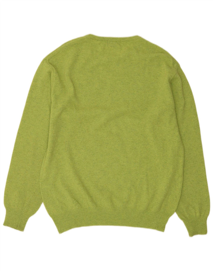 Suéter masculino Kappa com gola redonda XL lã de cordeiro verde