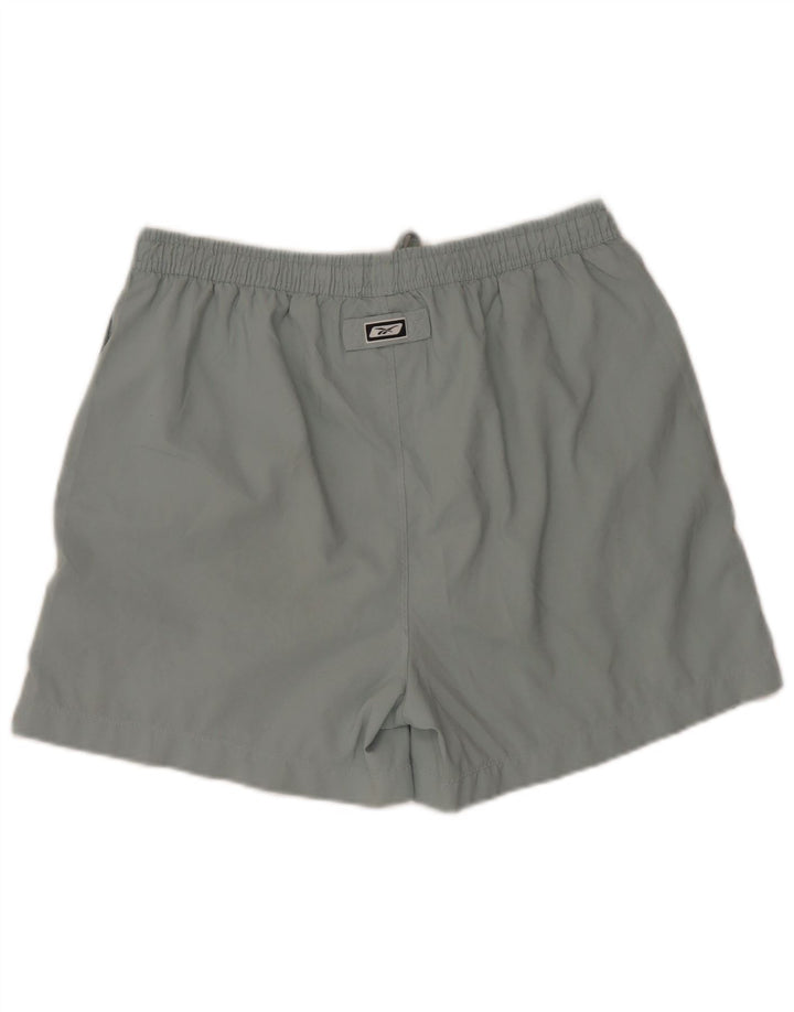 Shorts esportivos masculinos Reebok médio azul poliéster