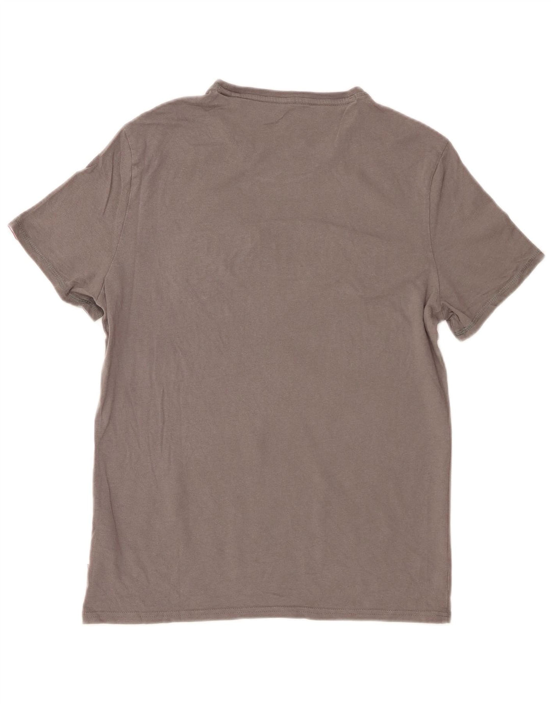 Guess Camiseta masculina slim fit gráfica top algodão cinza médio