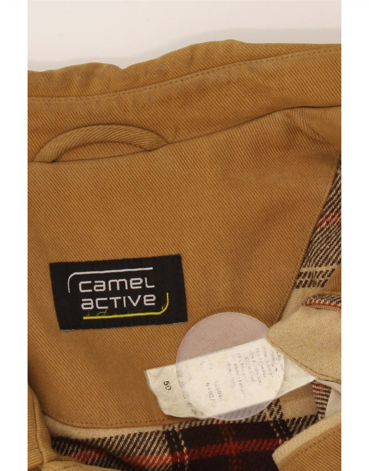 Jaqueta bomber masculina CAMEL ACTIVE IT 50 grande algodão marrom