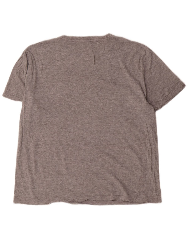 Camiseta masculina Hurley com estampa gráfica cinza médio algodão
