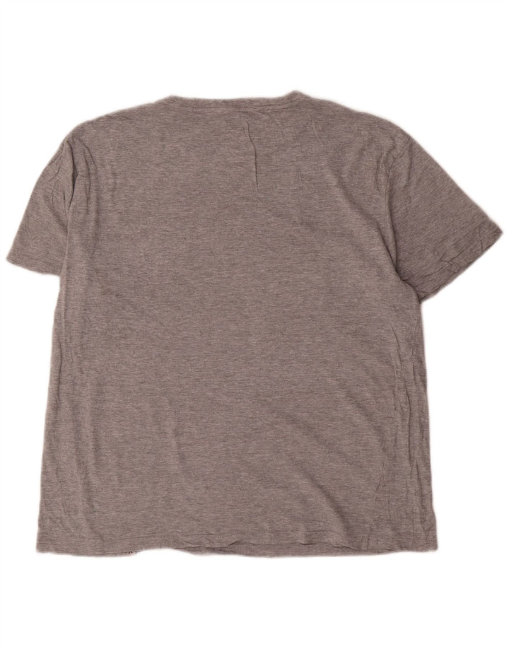 Camiseta masculina Hurley com estampa gráfica cinza médio algodão