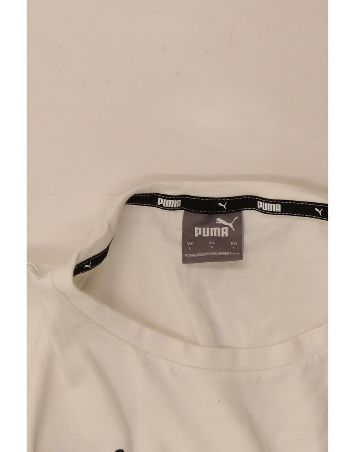 Camiseta masculina PUMA grande branca
