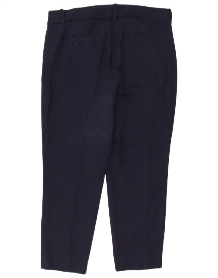 J. CREW Calça feminina Cameron cortada US 16 2XL W38 L26 azul marinho