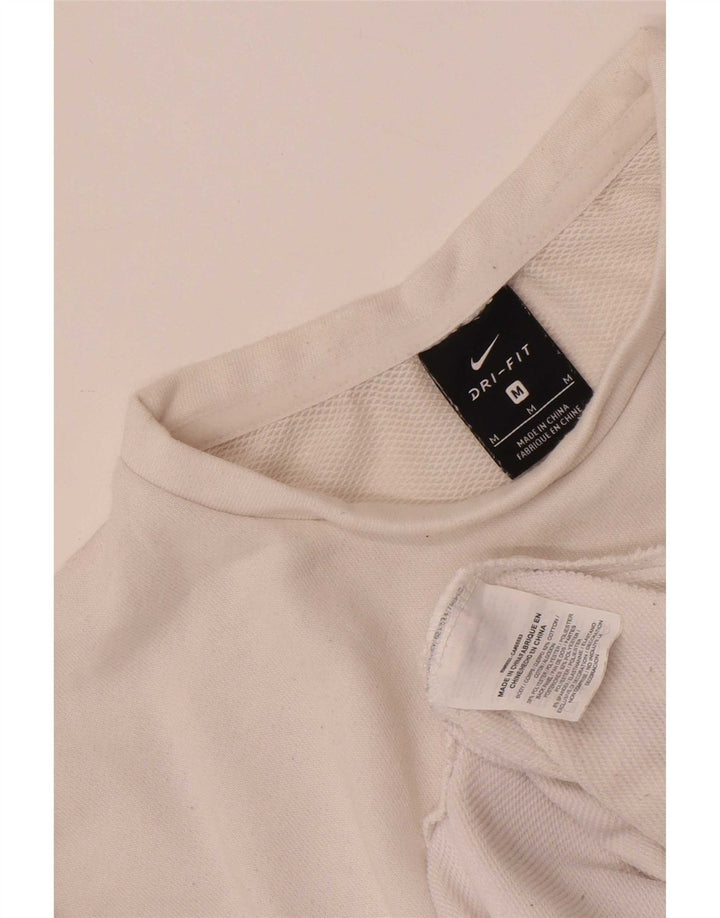 Camiseta Nike Feminina Dri Fit Oversized Top UK 14 Médio Algodão Branco