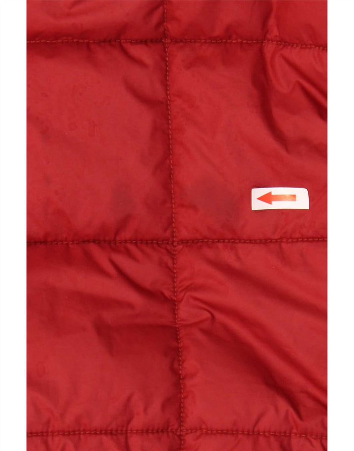 Jaqueta masculina acolchoada com capuz G-Star UK 40 grande poliéster vermelho