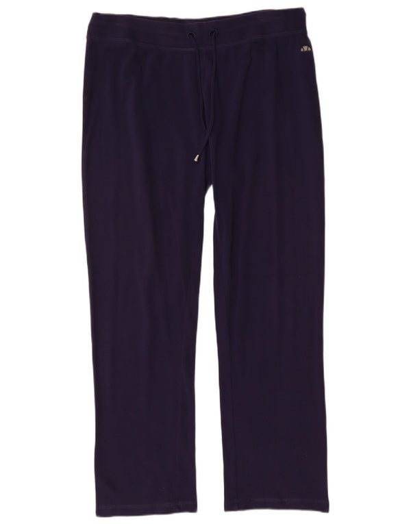 Calça de treino feminina ELLESSE UK 20 2XL algodão azul marinho