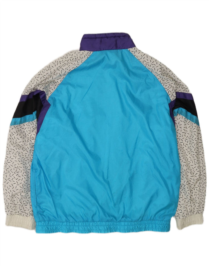 HUMMEL Jaqueta masculina de agasalho XL azul Colourblock Nylon