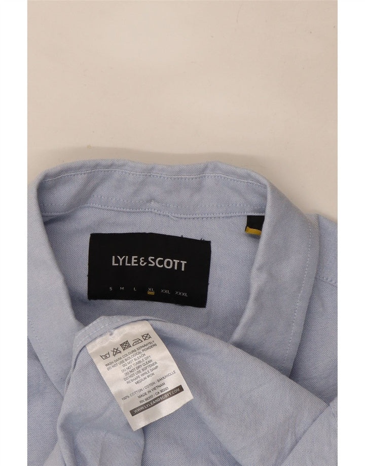 Camisa masculina LYLE & SCOTT XL algodão azul