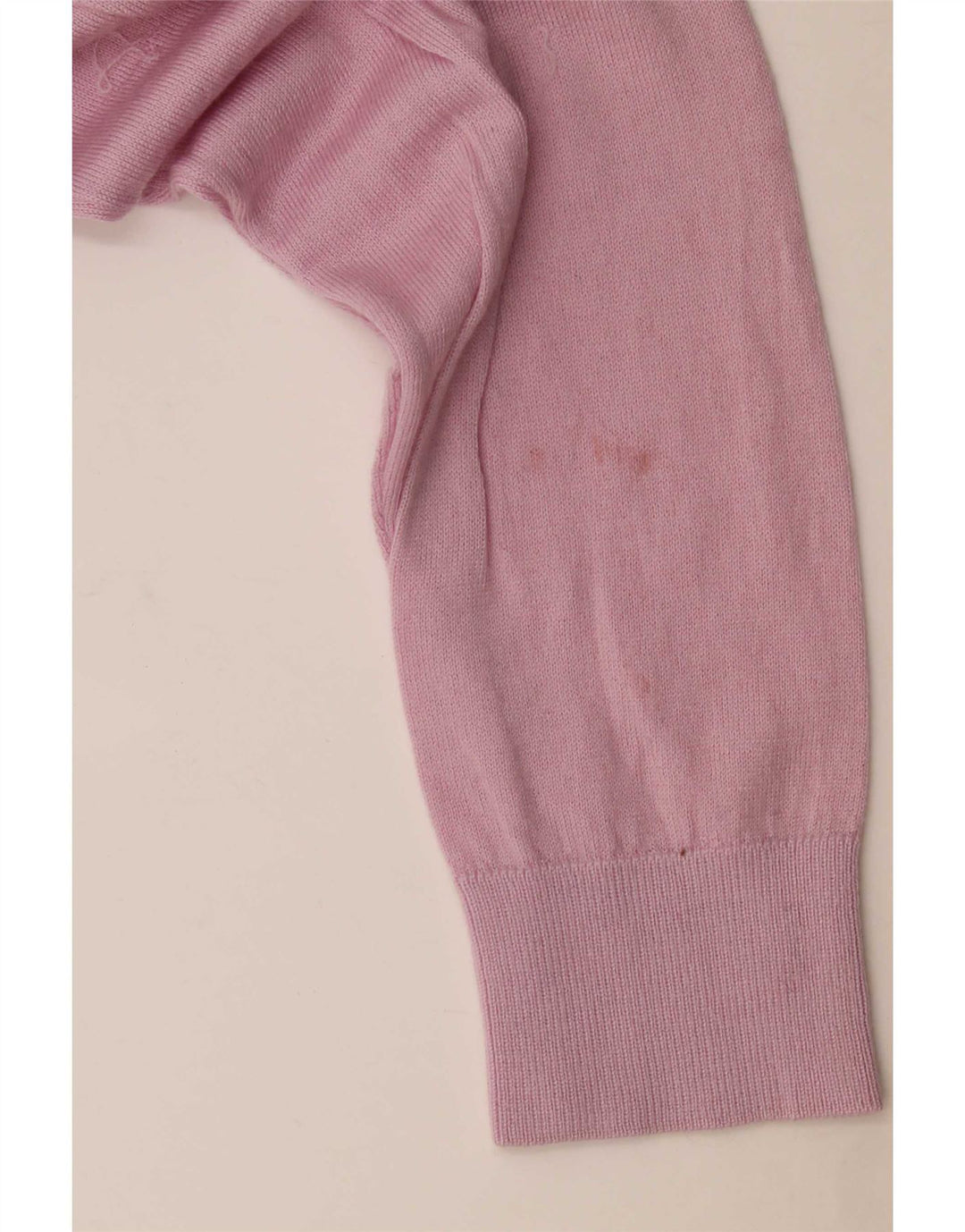 Suéter feminino Marks & Spencer grande com decote em V Reino Unido 14 médio rosa