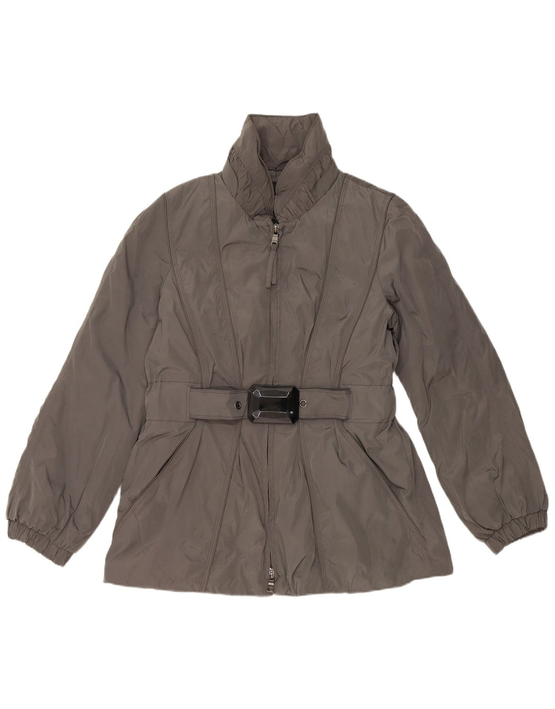 Jaqueta acolchoada feminina ZARA UK 18 XL cinza