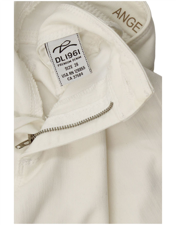 DL1961 Jeans Skinny Feminino W28 L28 Algodão Branco