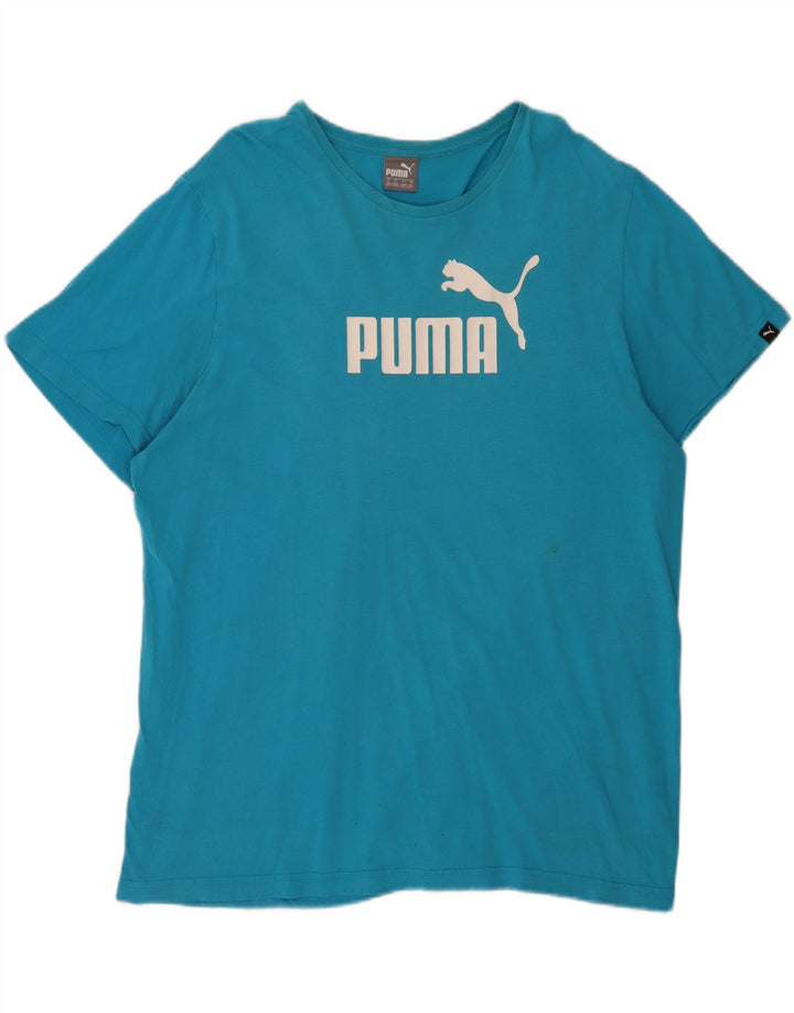 Camiseta gráfica masculina Puma Top 2XL azul