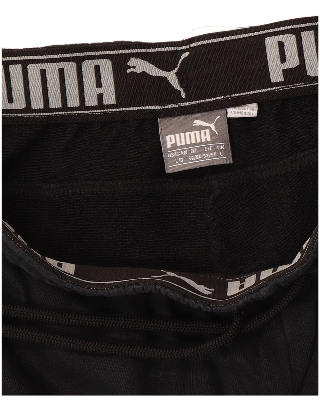 Calça de treino masculina PUMA Joggers grande preto