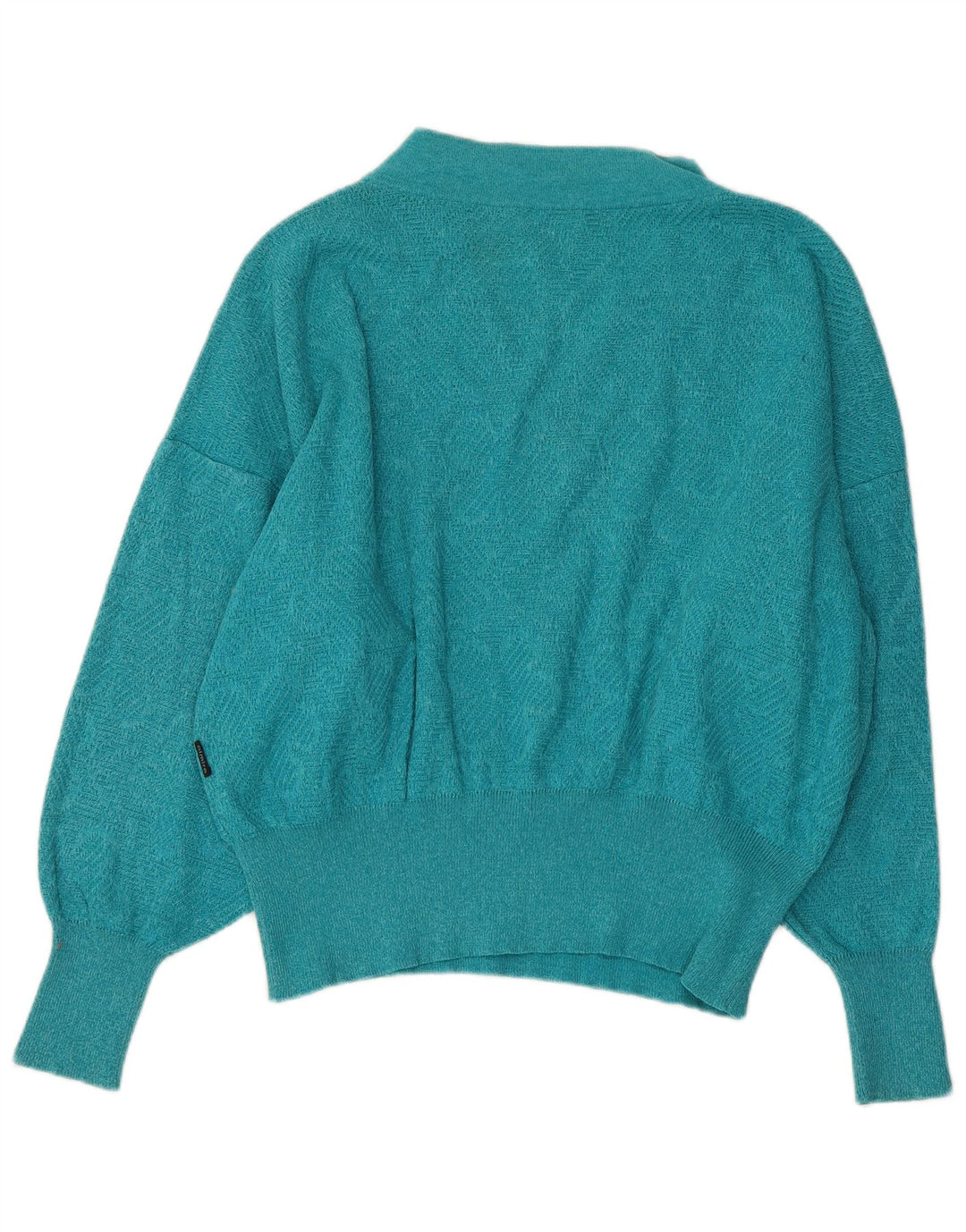 ALMIRA Suéter feminino oversized com decote em V Reino Unido 16 grande azul