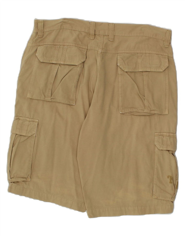 CARRERA Mens Graphic Cargo Shorts W38 XL Beige Cotton Vintage Carrera and Second-Hand Carrera from Messina Hembry 