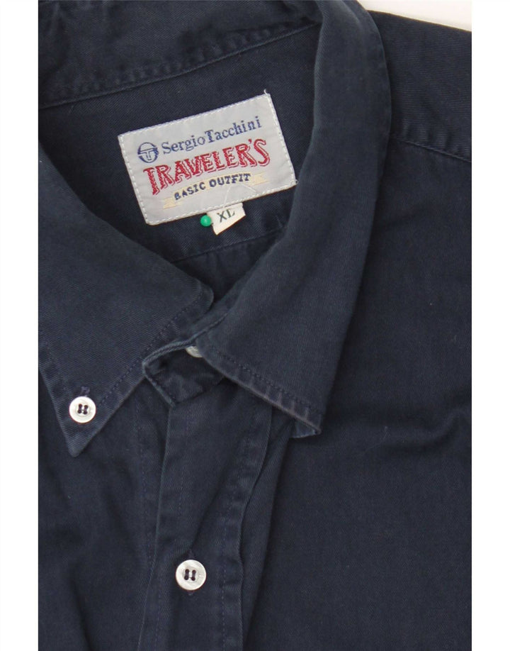Camisa masculina Sergio Tacchini XL azul marinho