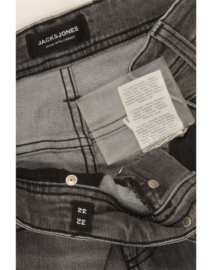 Jeans masculinos Jack & Jones Slim W32 L32 algodão cinza