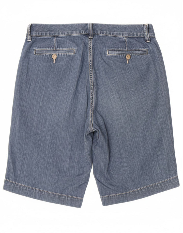 EDDIE BAUER Shorts jeans feminino US 10 grande W32 algodão azul