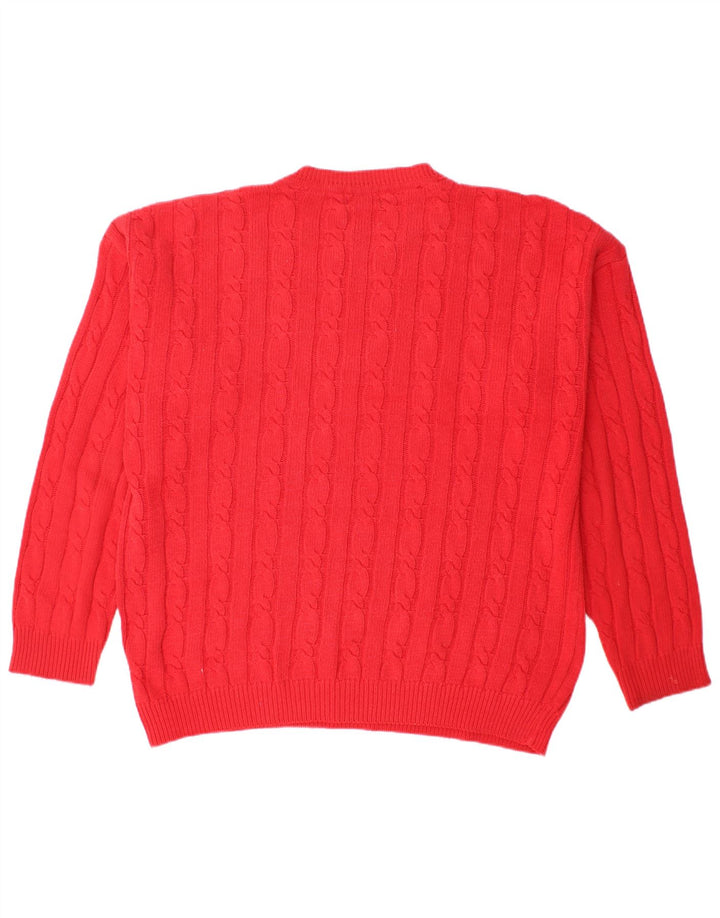 Suéter masculino CONTE MASSIMO com gola redonda XL algodão vermelho
