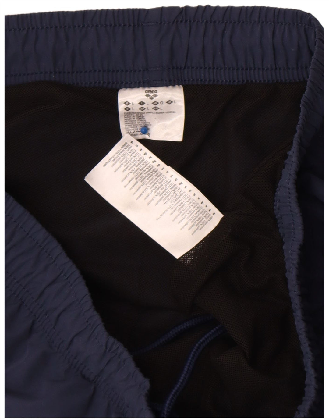 Arena Mens Sport Shorts Grande Poliéster Azul Marinho