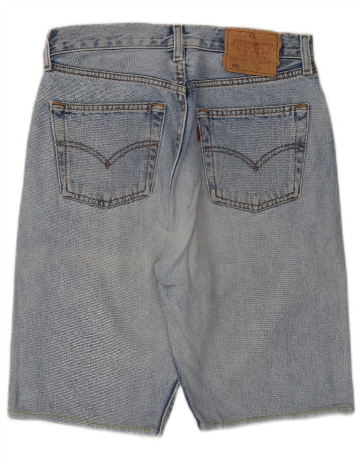 Shorts jeans masculino 501 da Levi's W29 algodão azul médio