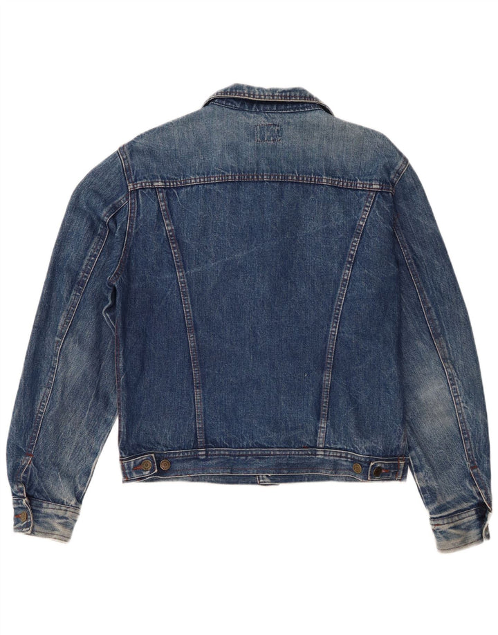 Jaqueta jeans feminina Carrera UK 16 grande algodão azul