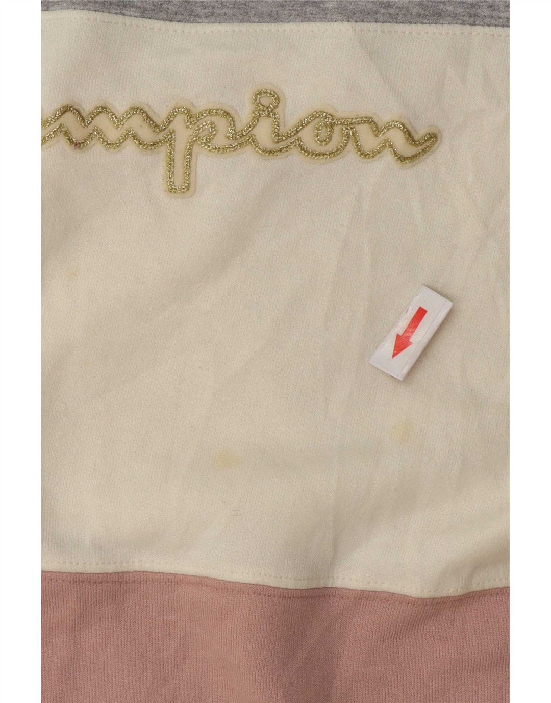 Jumper de moletom feminino Champion UK 16 grande bloco colorido multicolorido