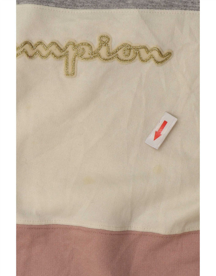 Jumper de moletom feminino Champion UK 16 grande bloco colorido multicolorido