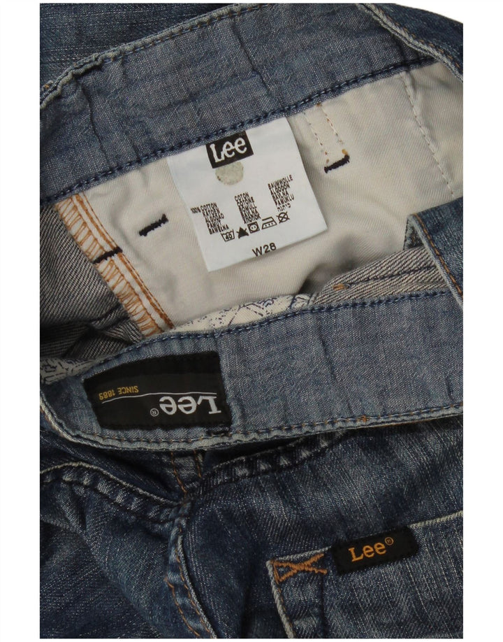 Bermuda jeans masculina LEE W28 algodão azul médio