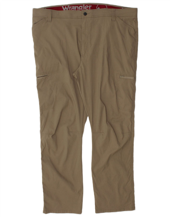 Calça cargo reta masculina WRANGLER W44 L30 bege nylon
