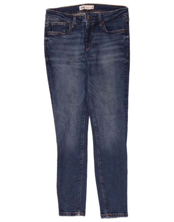 Zara Jeans Skinny Feminino EU 40 Médio W30 L27 Azul Algodão