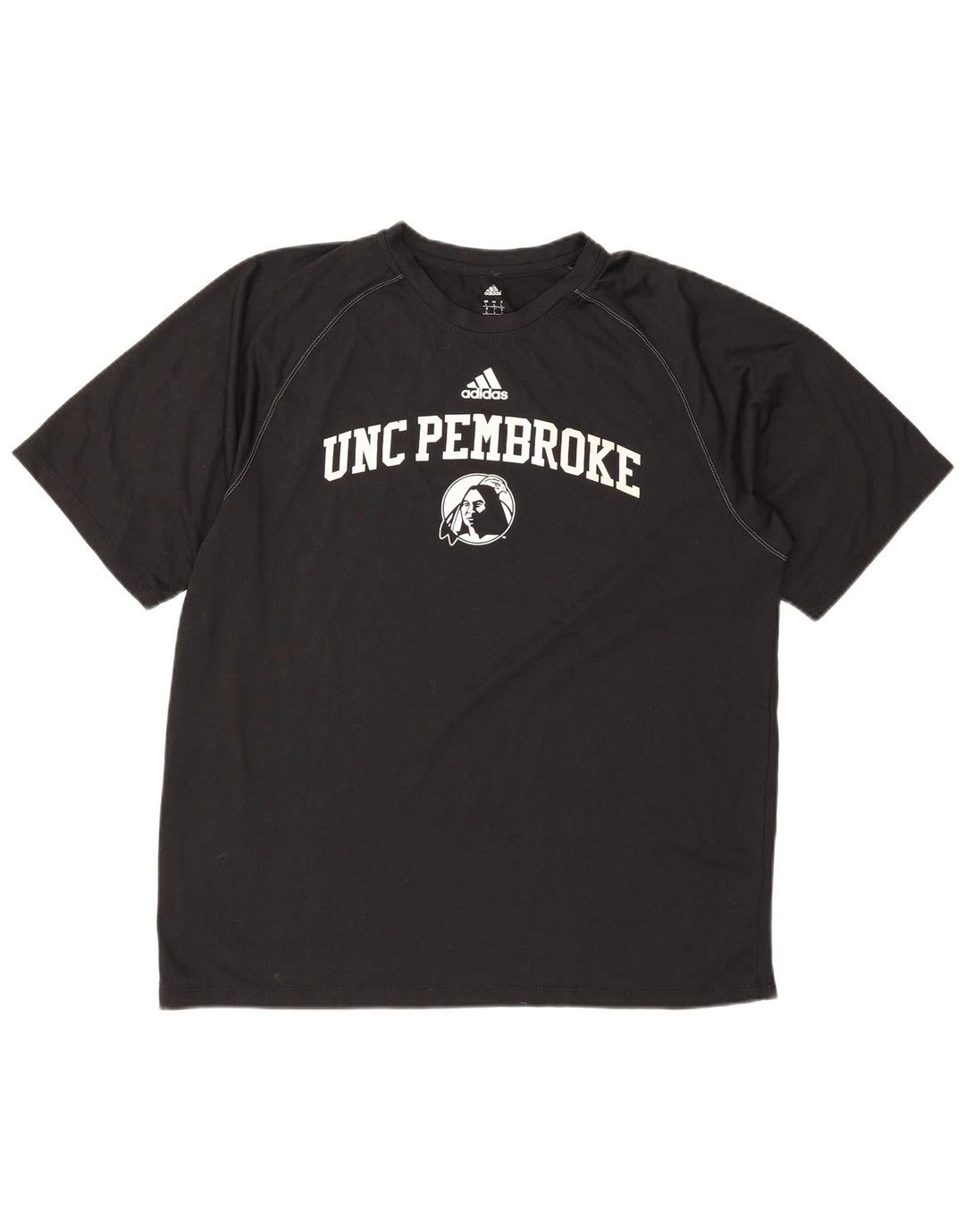 Adidas Mens UNC Pembroke Graphic Camiseta Top Grande Poliéster Preto