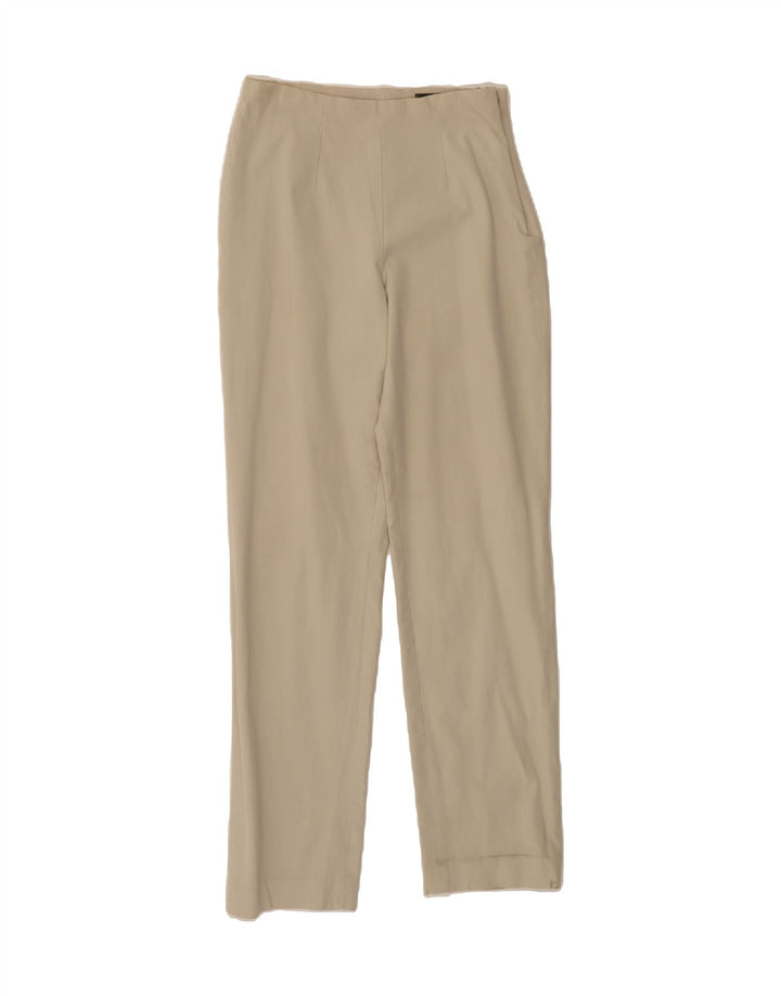 EDDIE BAUER Womens Straight Suit Trousers US 8 Medium W30 L31 Beige Cotton Vintage Eddie Bauer and Second-Hand Eddie Bauer from Messina Hembry 