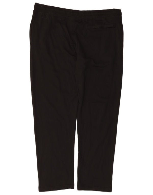 Marks & Spencer Womens Tracksuit Trousers UK 18 XL  Black Cotton