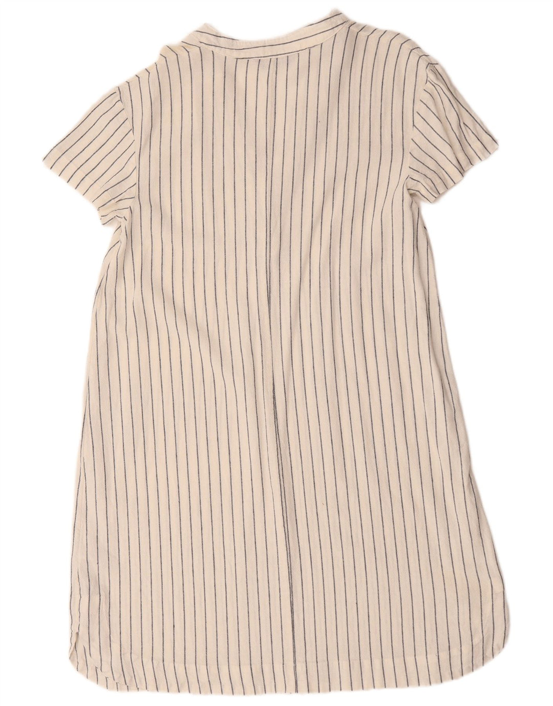 Vestido feminino grande Marks & Spencer UK 10 listrado branco pequeno