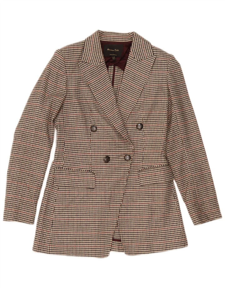 Jaqueta blazer feminina Massimo Dutti com peito duplo EU 34 2XS bege