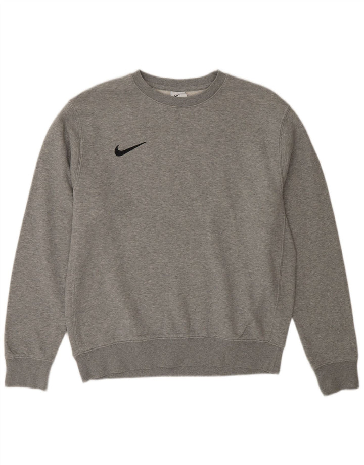 Nike Mens Moletom Jumper Médio Algodão Cinza