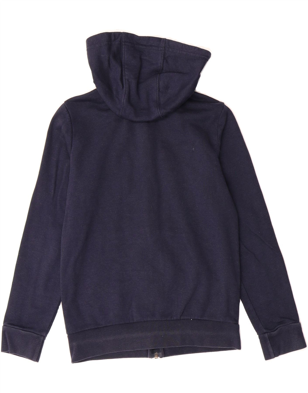 ADIDAS Boys Zip Hoodie Sweater 9-10 Years Navy Blue Cotton Vintage Adidas and Second-Hand Adidas from Messina Hembry 