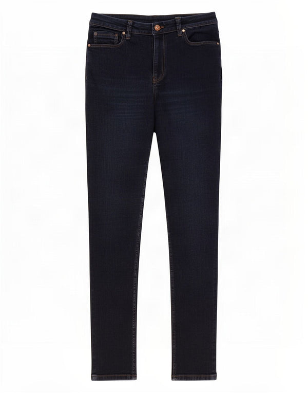 Jeans skinny feminino Marks & Spencer Reino Unido 14 grande W32 L29 azul marinho