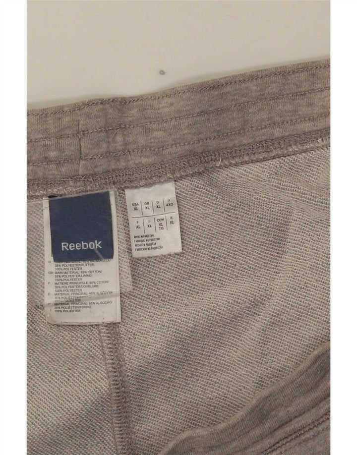 Shorts esportivos gráficos masculinos Reebok XL cinza algodão