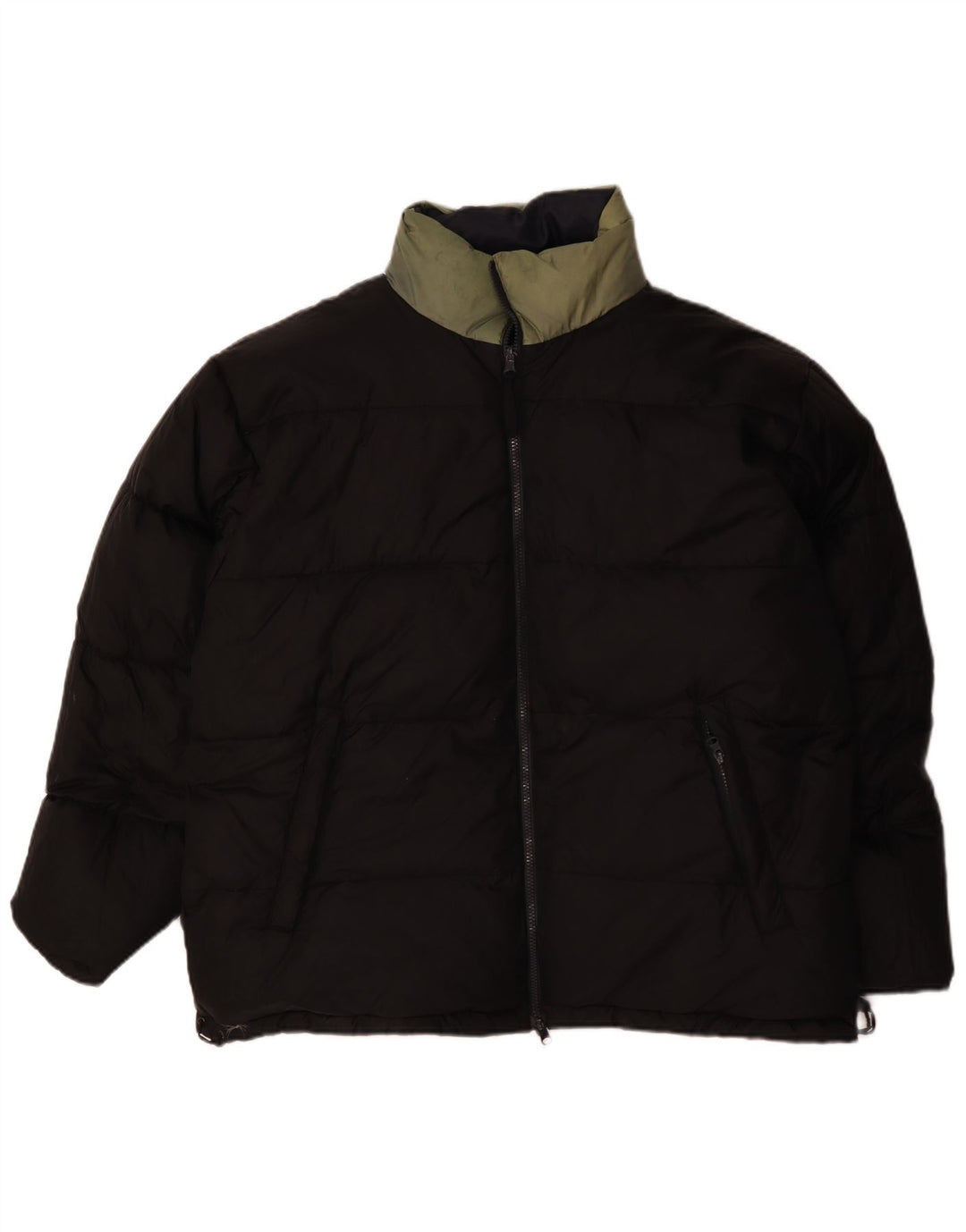 Jaqueta acolchoada masculina BLEND com ajuste solto e gráfico UK 40 grande bloco colorido vermelho