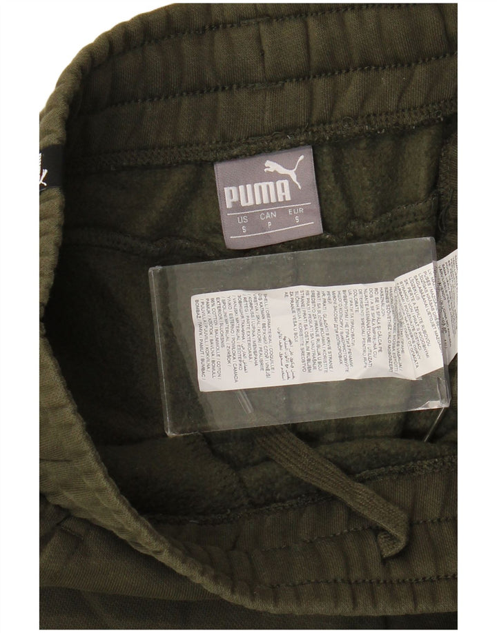 Calça de treino masculina Puma Joggers pequeno algodão cáqui