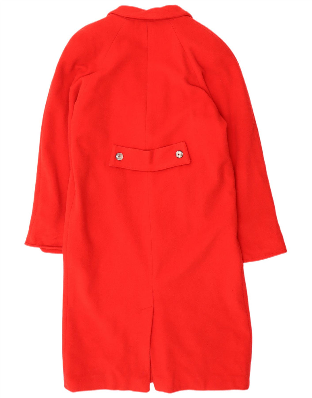 Sobretudo feminino vintage grande Reino Unido 14 lã vermelha média