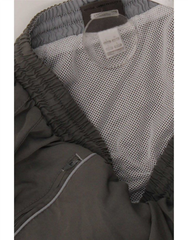 Umbro Mens Sport Shorts Grande Poliéster Cinza