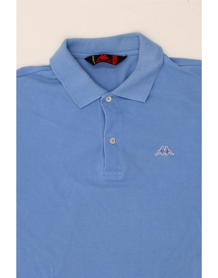 KAPPA Mens Polo Shirt Large Blue Cotton Vintage Kappa and Second-Hand Kappa from Messina Hembry 