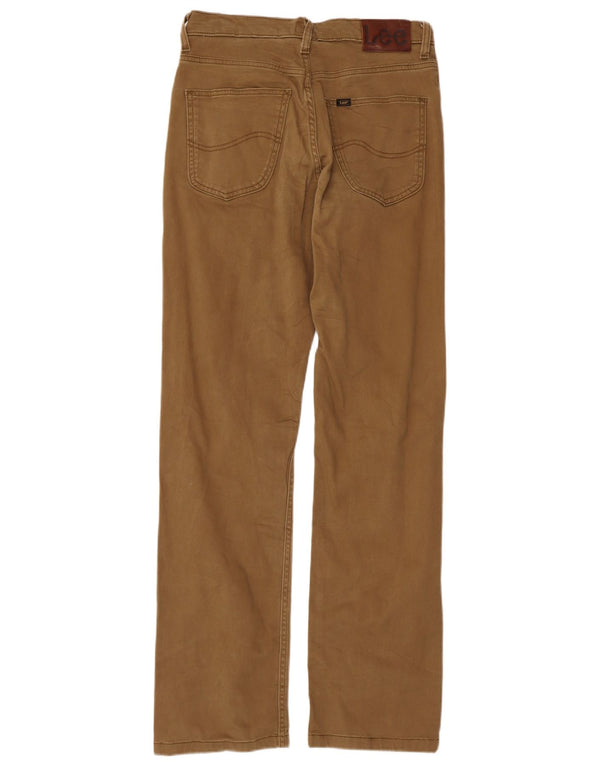 Calça casual reta masculina Lee Brooklyn W31 L34 algodão bege