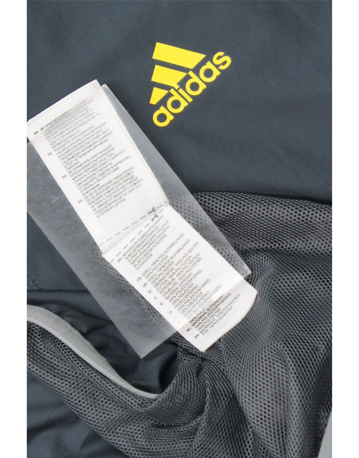 Adidas Mens Tracksuit Top Jacket Grande Cinza Poliéster