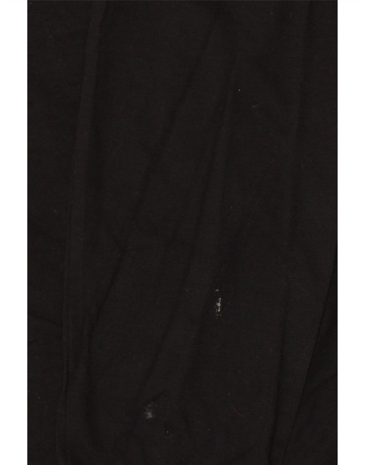 Top feminino Joe Browns manga comprida Reino Unido 14 viscose floral preta média